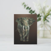 Fractal Elephant Briefkaart (Staand voorkant)