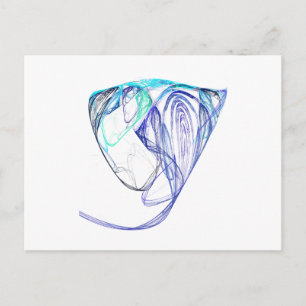 Fractal - Elephant Portrait Briefkaart