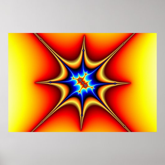 Fractal Emblem - Fractal Art Poster (Voorkant)