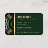 Fractal energie godin tarot Visitekaartjes (Achterkant)