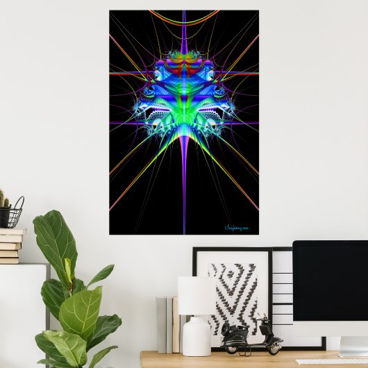 Fractal Escape Poster (Thuiskantoor)