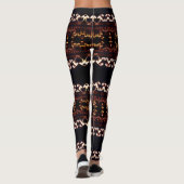 Fractal Etno aangepaste Leggings (Achterkant)