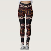 Fractal Etno aangepaste Leggings (Voorkant)