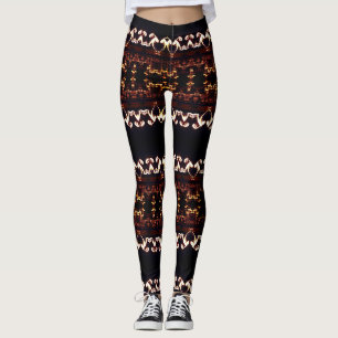 Fractal Etno aangepaste Leggings