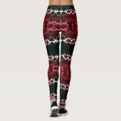 Fractal Etno aangepaste Leggings (Achterkant)