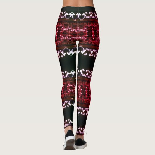 Fractal Etno aangepaste Leggings (Achterkant)