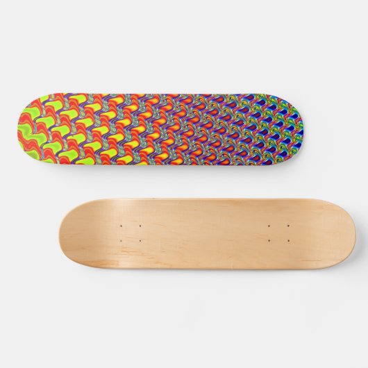 Fractal Facets Persoonlijk Skateboard (Horizontaal)