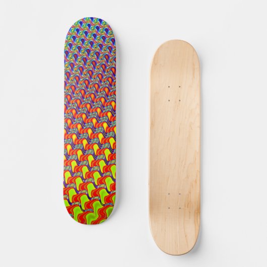 Fractal Facets Persoonlijk Skateboard (Voorkant)