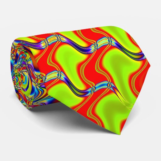 Fractal Facets Stropdas (Opgerold)