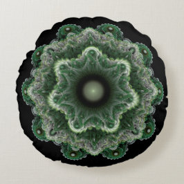 Fractal fancy ornament rond kussen