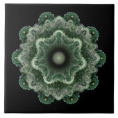 Fractal fancy ornament tegeltje (Voorkant)