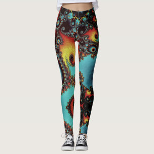Fractal fantasie-leggings leggings