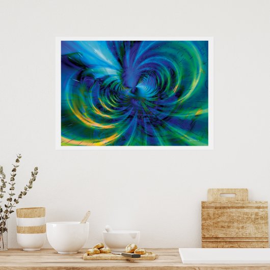 Fractal Fantasy 18 Poster (Keuken)