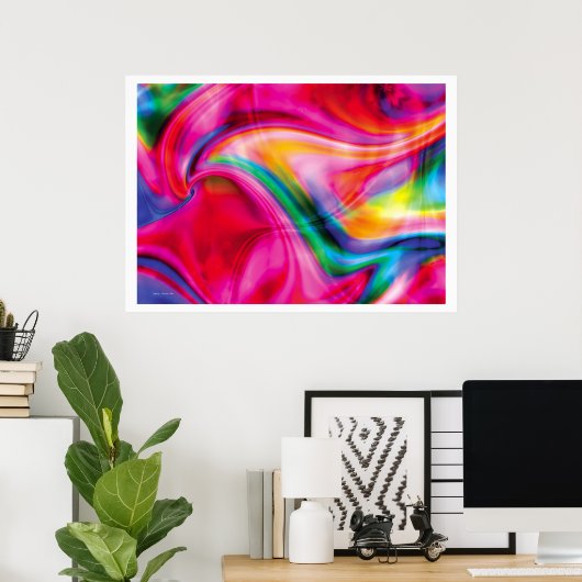 Fractal Fantasy 20 Poster (Thuiskantoor)