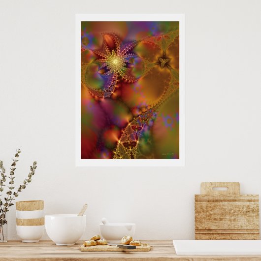 Fractal Fantasy 25 Poster (Keuken)