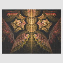 Fractal Fantasy Gold Design Abstract 21 ontkoppeli Tissuepapier