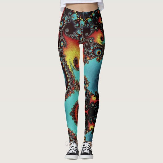 Fractal fantasy leggings (Voorkant)