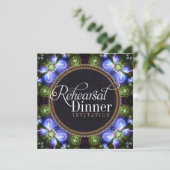 Fractal Fantasy Rehearsal Dinner Invitations Kaart (Staand voorkant)