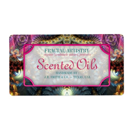 Fractal Fantasy Scentted Oils Fles Labels (Voorkant)