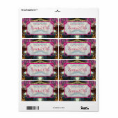 Fractal Fantasy Scentted Oils Fles Labels (Full Sheet)