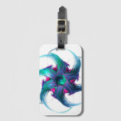 Fractal Fantasy Swirls Bagagelabel (Voorkant (verticaal))