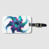 Fractal Fantasy Swirls Bagagelabel (Voorkant (horizontaal))