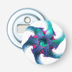 Fractal Fantasy Swirls Bottle Opener