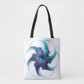 Fractal Fantasy Swirls Canvas tas (Voorkant)
