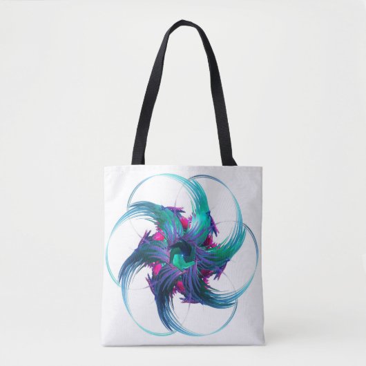 Fractal Fantasy Swirls Canvas tas (Voorkant)