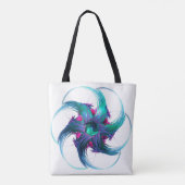 Fractal Fantasy Swirls Canvas tas (Achterkant)