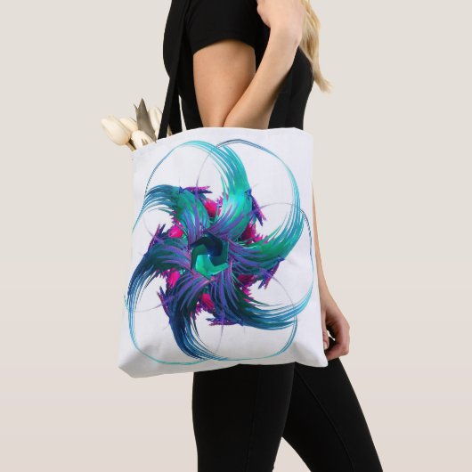 Fractal Fantasy Swirls Canvas tas (Dichtbij)