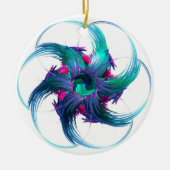 Fractal Fantasy Swirls Ceramic Ornament (Voorkant)