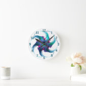 Fractal Fantasy Swirls Clock Ronde Klok (Huis)