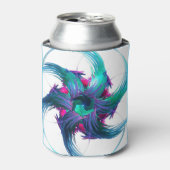 Fractal Fantasy Swirls Koelbox Blikjeskoeler (Blikje Voorkant)