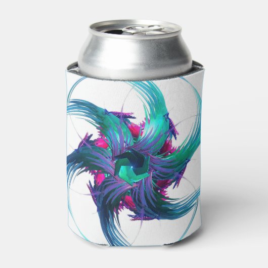 Fractal Fantasy Swirls Koelbox Blikjeskoeler (Blikje Voorkant)