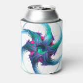 Fractal Fantasy Swirls Koelbox Blikjeskoeler (Blikje Achterkant)