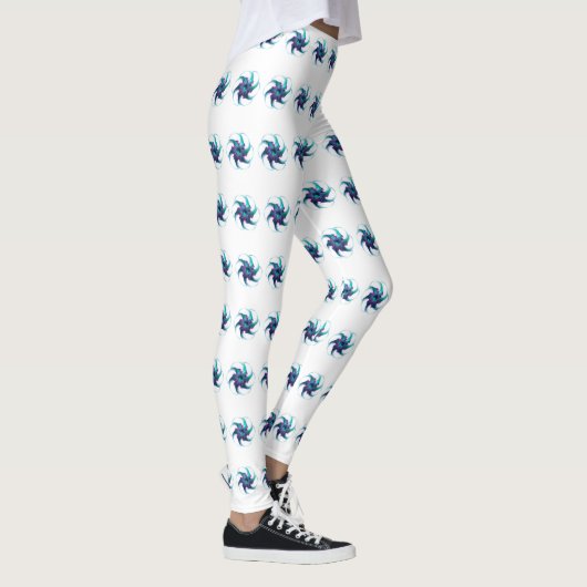 Fractal Fantasy Swirls Leggings (Rechts)