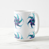 Fractal Fantasy Swirls Mok (Voorkant rechts)