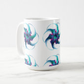 Fractal Fantasy Swirls Mok (Voorkant links)