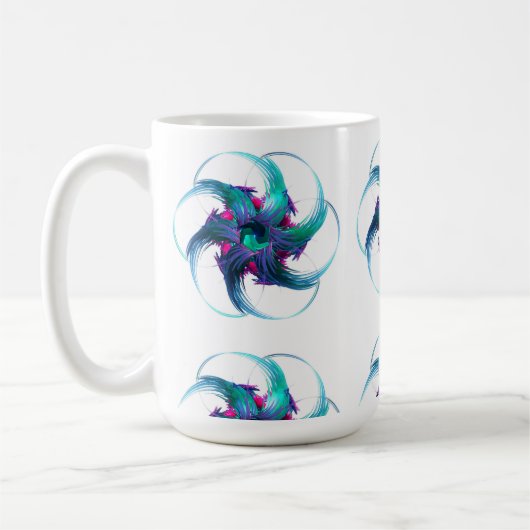 Fractal Fantasy Swirls Mok (Links)