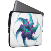 Fractal Fantasy Swirls notebook tas (Voorkant Rechts)