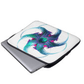 Fractal Fantasy Swirls notebook tas (Voorkant onderkant)