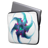 Fractal Fantasy Swirls notebook tas (Voorkant Links)