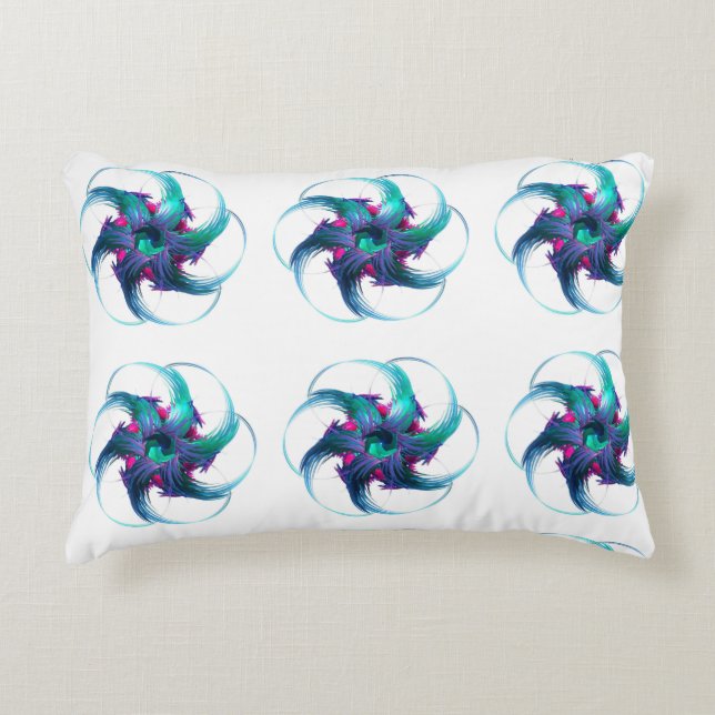 Fractal Fantasy Swirls Pillow Accent Kussen (Voorkant)