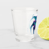 Fractal Fantasy Swirls Shot Glass Glas (Links)