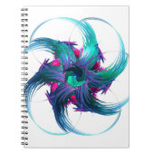 Fractal Fantasy Swirls Spiral Notitieboek (Voorkant)