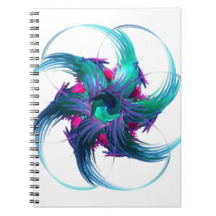 Fractal Fantasy Swirls Spiral Notitieboek