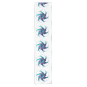 Fractal Fantasy Swirls Table Runner Korte Tafelloper (Voorkant)