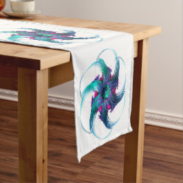 Fractal Fantasy Swirls Table Runner Korte Tafelloper