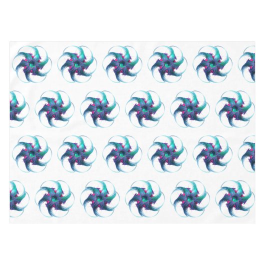 Fractal Fantasy Swirls Tablecloth Tafelkleed (Voorkant (Horizontaal))